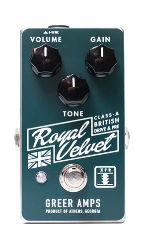 Greer Amps Royal Velvet Drive and Preamp Pedal