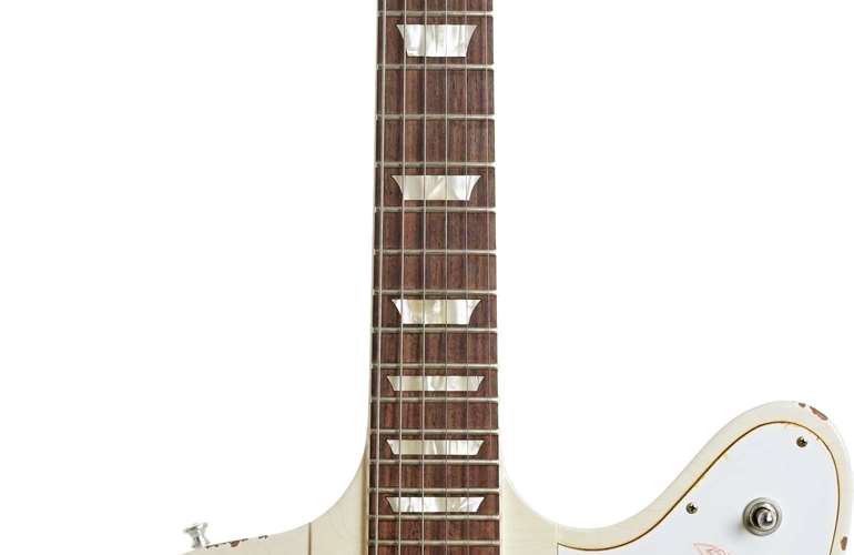 Gibson Custom Shop Murphy Aged Johnny Winter 1964 Firebird V Polaris White #JWFB037 Gibson Custom Shop Murphy Aged Johnny Winter 1964 Firebird V Polaris White #JWFB037
