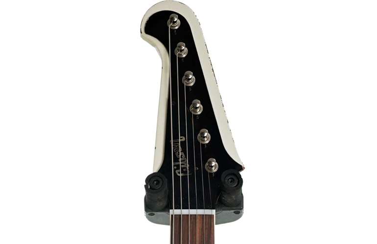 Gibson Custom Shop Murphy Aged Johnny Winter 1964 Firebird V Polaris White #JWFB037 Gibson Custom Shop Murphy Aged Johnny Winter 1964 Firebird V Polaris White #JWFB037