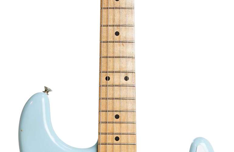 Fender FSR Vintera 50s Stratocaster HSS Road Worn Sonic Blue Maple Fingerboard (Ex-Demo) #MX21160837 Fender FSR Vintera 50s Stratocaster HSS Road Worn Sonic Blue Maple Fingerboard (Ex-Demo) #MX21160837