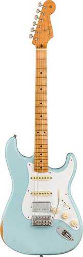 Fender FSR Vintera 50s Stratocaster HSS Road Worn Sonic Blue Maple Fingerboard