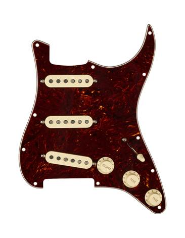 Fender Pre-Wired Stratocaster Pickguard Custom Shop Fat 50's SSS Tortoise Shell 11 Hole