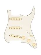 Fender Pre-Wired Stratocaster Pickguard Custom Shop Fat 50's SSS Parchment 11 Hole