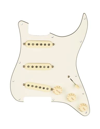 Fender Pre-Wired Stratocaster Pickguard Custom Shop Custom '69 SSS Parchment 11 Hole 