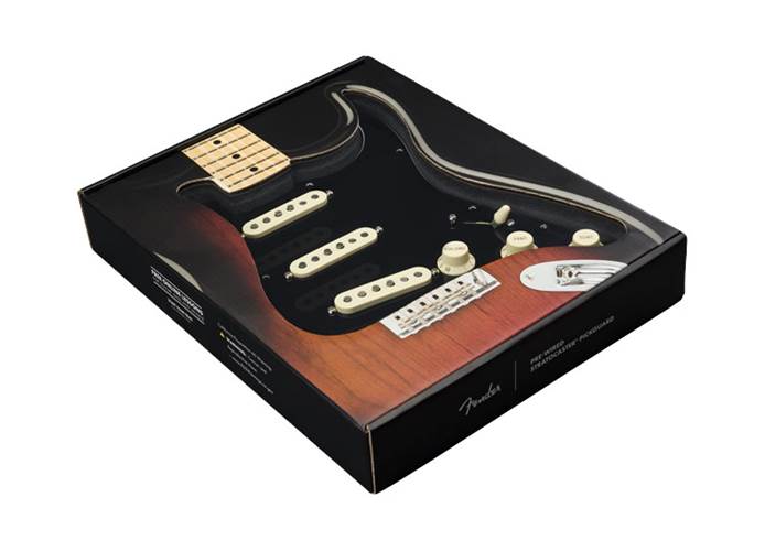 Fender Pre-Wired Stratocaster Pickguard Custom Shop Texas Special SSS Black 11 Hole Fender Pre-Wired Stratocaster Pickguard Custom Shop Texas Special SSS Black 11 Hole