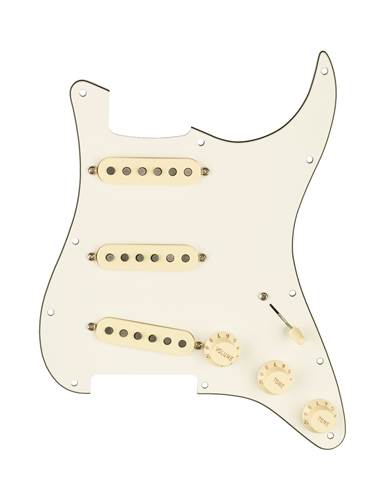 Fender Pre-Wired Stratocaster Pickguard Custom Shop Texas Special SSS Parchment 11 Hole