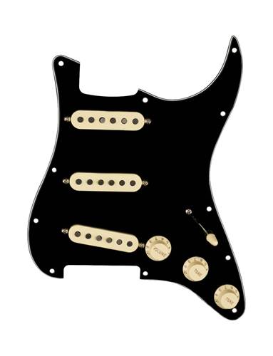 Fender Pre-Wired Stratocaster Pickguard Tex-Mex SSS Black 11 Hole