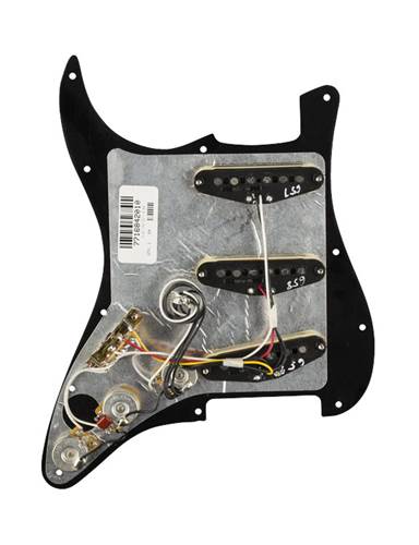 Fender Pre-Wired Stratocaster Pickguard Tex-Mex SSS Black 11 Hole Fender Pre-Wired Stratocaster Pickguard Tex-Mex SSS Black 11 Hole