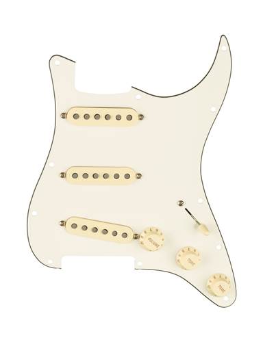 Fender Pre-Wired Stratocaster Pickguard Tex-Mex SSS Parchment 11 Hole