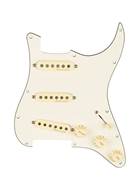 Fender Pre-Wired Stratocaster Pickguard Vintage Noiseless SSS Parchment 11 Hole