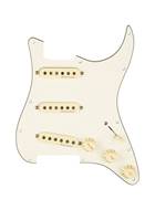 Fender Pre-Wired Stratocaster Pickguard Hot Noiseless SSS Parchment 11 Hole