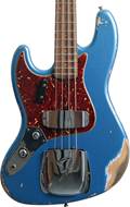 Fender Custom Shop 1961 Jazz Bass Heavy Relic Aged Lake Placid Blue Left Handed #R121683