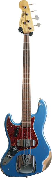 Fender Custom Shop 1961 Jazz Bass Heavy Relic Aged Lake Placid Blue Left Handed #R121683