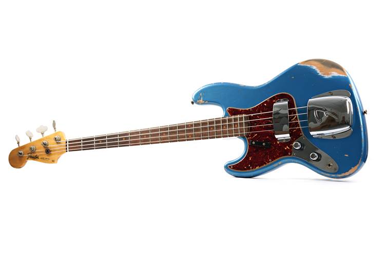 Fender Custom Shop 1961 Jazz Bass Heavy Relic Aged Lake Placid Blue Left Handed #R121683 Fender Custom Shop 1961 Jazz Bass Heavy Relic Aged Lake Placid Blue Left Handed #R121683