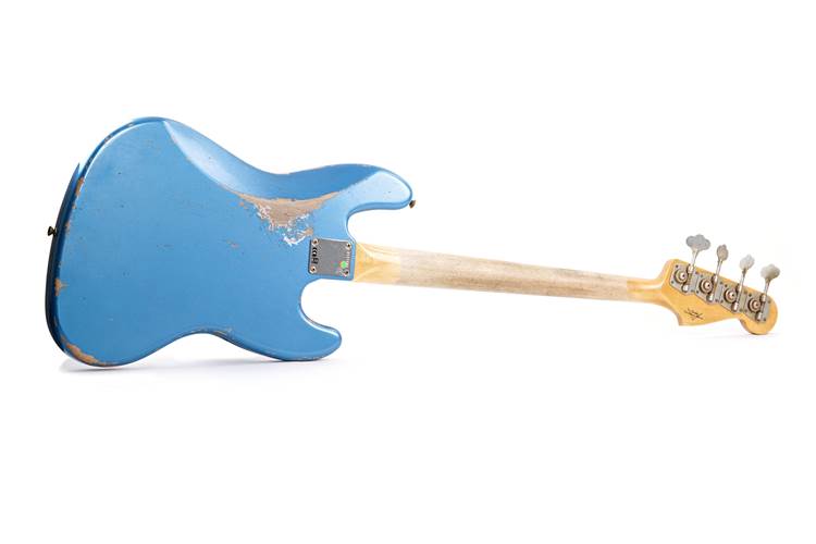 Fender Custom Shop 1961 Jazz Bass Heavy Relic Aged Lake Placid Blue Left Handed #R121683 Fender Custom Shop 1961 Jazz Bass Heavy Relic Aged Lake Placid Blue Left Handed #R121683