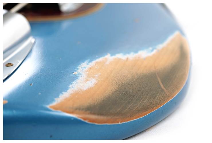 Fender Custom Shop 1961 Jazz Bass Heavy Relic Aged Lake Placid Blue Left Handed #R121683 Fender Custom Shop 1961 Jazz Bass Heavy Relic Aged Lake Placid Blue Left Handed #R121683