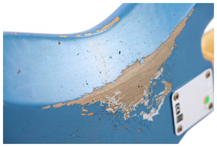 Fender Custom Shop 1961 Jazz Bass Heavy Relic Aged Lake Placid Blue Left Handed #R121683 Fender Custom Shop 1961 Jazz Bass Heavy Relic Aged Lake Placid Blue Left Handed #R121683