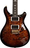 PRS Wood Library Limited Edition Custom 24 10 Top Black Goldburst Wrap Quilt (Ex-Demo) #0324219