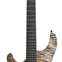 Mayones Regius 6 Left Handed 4A Flamed Maple Top Black Feather Gloss Top Satin Antique Back Black Hardware Black Covered TKO Pickups #RF2209539 