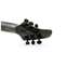 Mayones Regius 6 Left Handed 4A Flamed Maple Top Black Feather Gloss Top Satin Antique Back Black Hardware Black Covered TKO Pickups #RF2209539 Front View