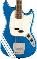 Squier FSR Classic Vibe '60s Competition Mustang Short Scale Bass Laurel Fingerboard Lake Placid Blue with Olympic White Stripes