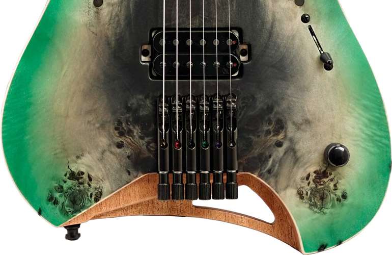 Mayones Hydra Elite 6 Supernova Green Satine #HF2112517 Mayones Hydra Elite 6 Supernova Green Satine #HF2112517