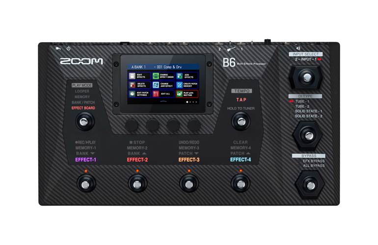Zoom B6 Bass Guitar Amp Modeller and Multi Effects Processor Pedal