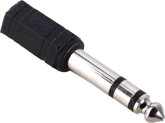 QTX Adaptor 3.5mm Stereo Jack - 6.3mm Stereo Jack Plug