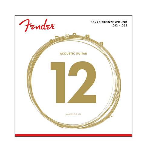 Fender 80/20 Bronze Acoustic Strings .012 - .052