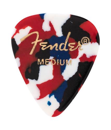 Fender Confetti, 351 Shape, Medium Plectrums (12)