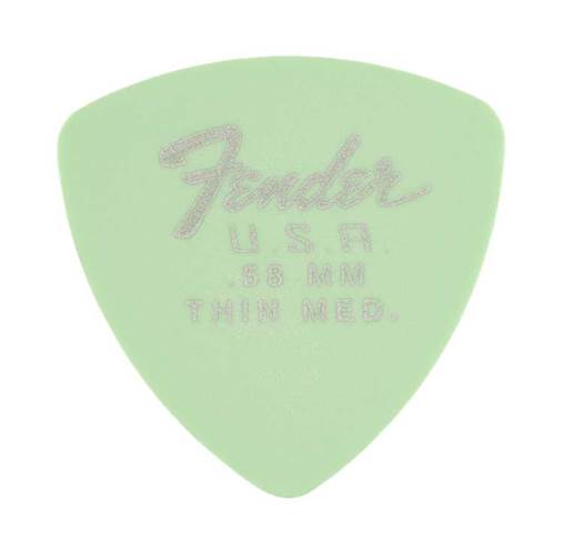 Fender Dura-Tone 346 Shape .58, Surf Green Plectrums 12-Pack