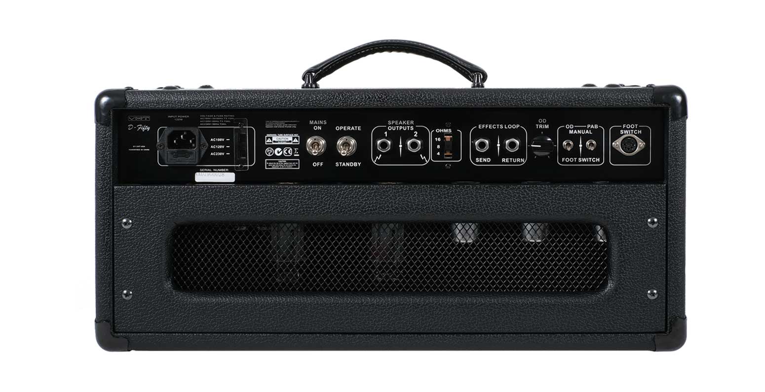 VHT D-Fifty 50 Watt Valve Amp Head