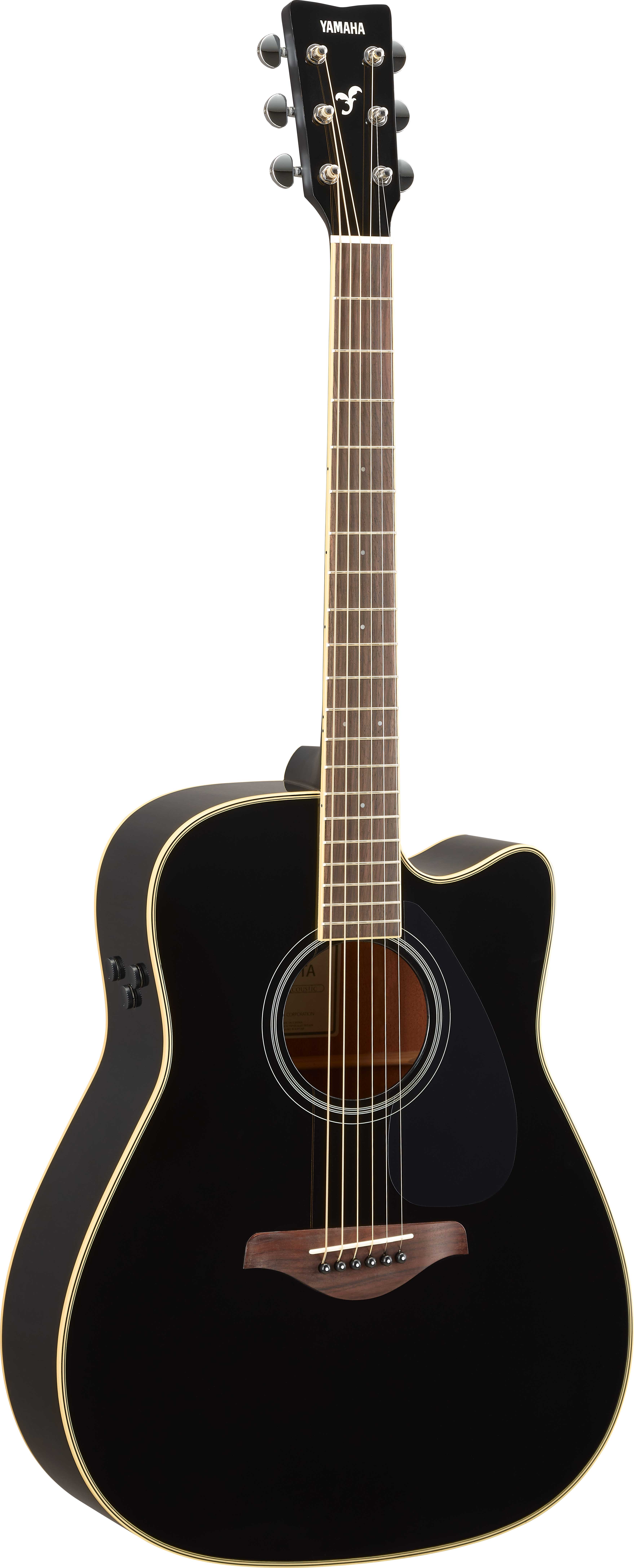 Yamaha FGCTABL Transacoustic FG Cutaway Black