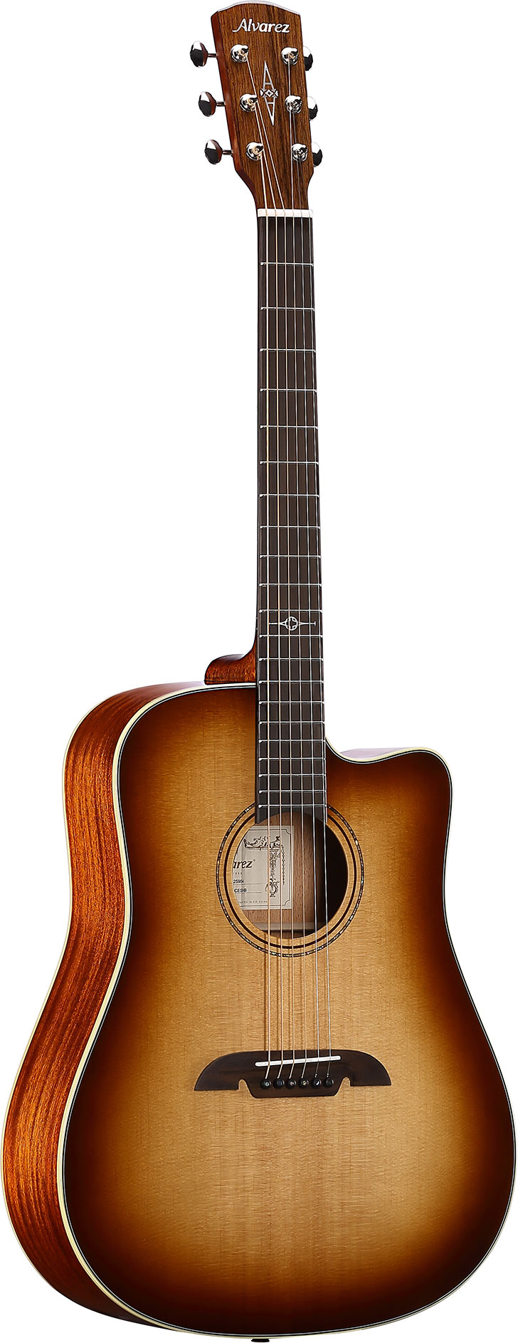Alvarez Masterworks Dreadnought Cutaway Electro Acoustic Shadow Burst