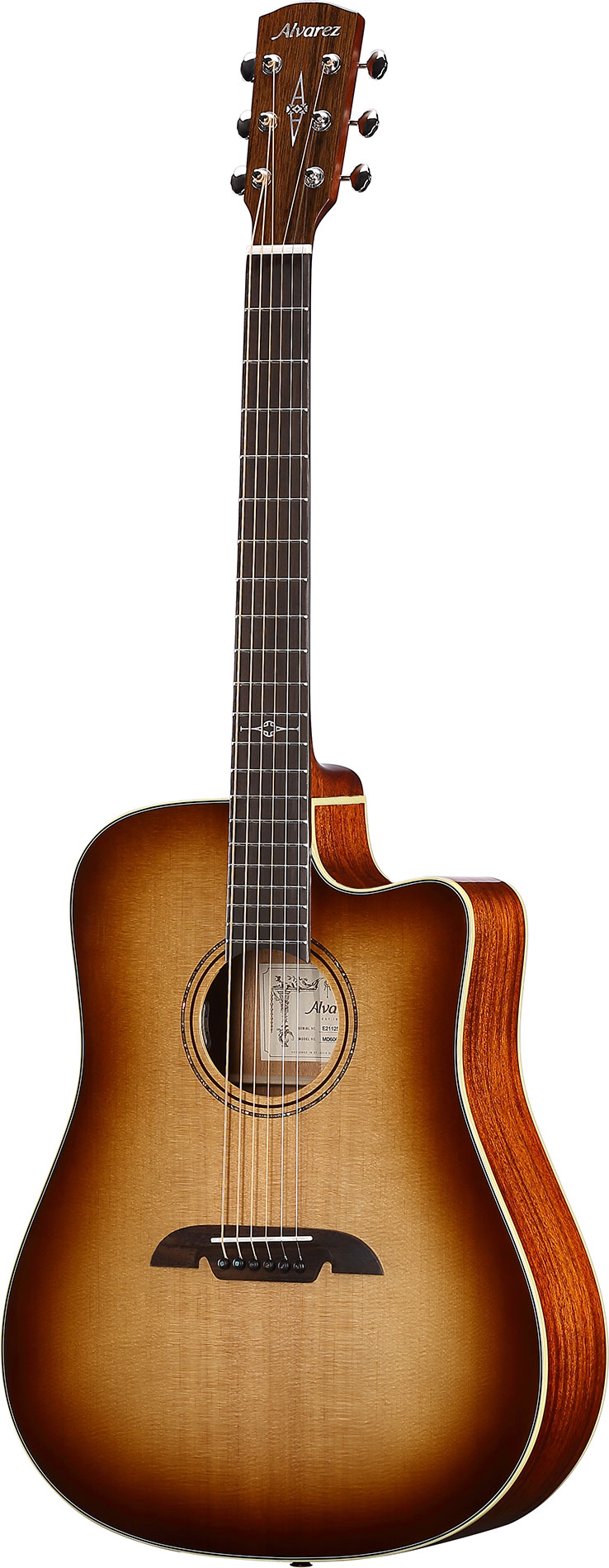 Alvarez Masterworks Dreadnought Cutaway Electro Acoustic Shadow Burst