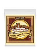 Ernie Ball Earthwood 2063 5 String Banjo Bluegrass Loop End 80/20 Bronze Acoustic Guitar Strings - 9-20 Gauge