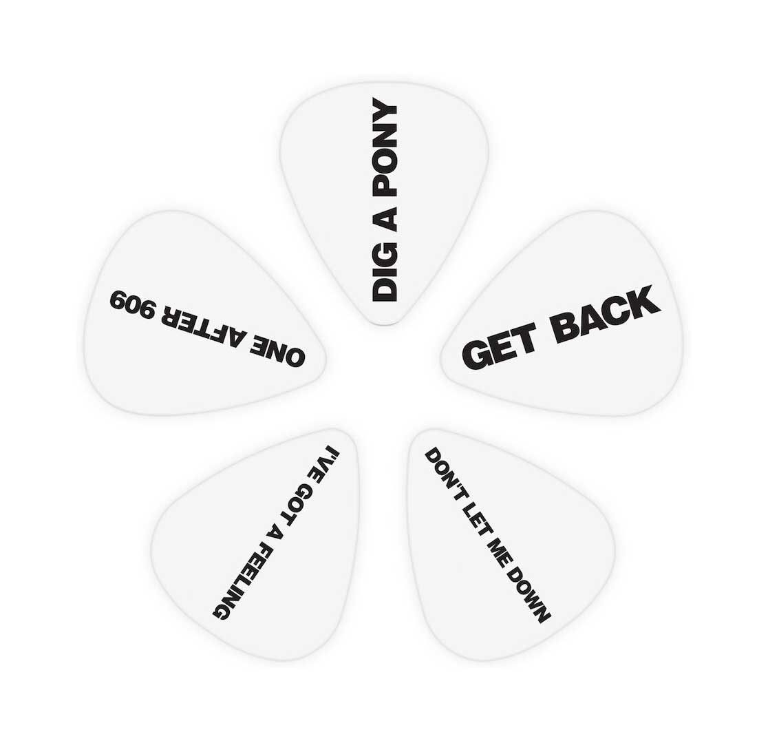 D'Addario Beatles Guitar Picks, Get Back, 10-Pack, Light