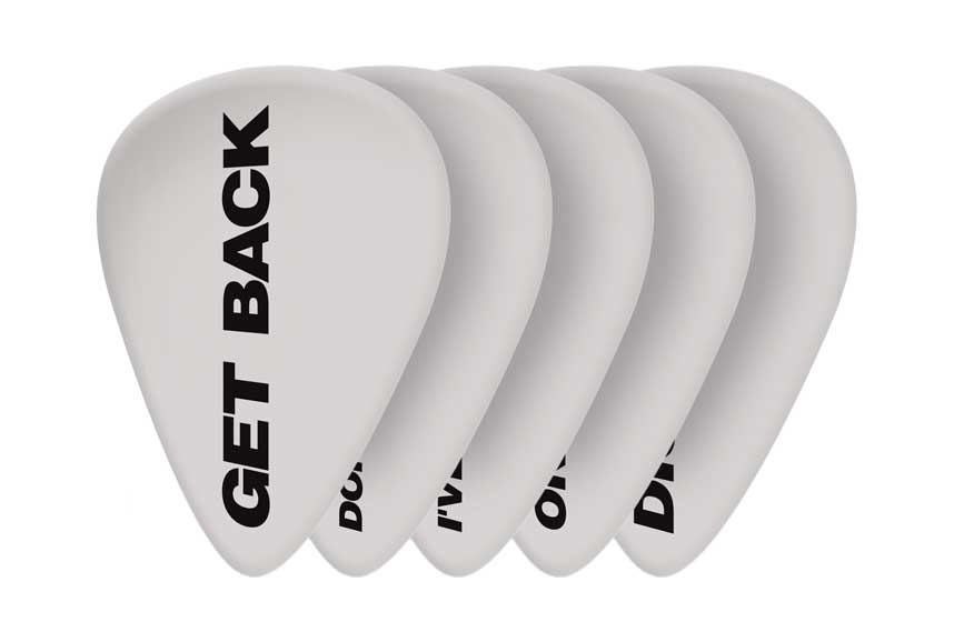 D'Addario Beatles Guitar Picks, Get Back, 10-Pack, Light