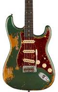 Fender Custom Shop Limited Edition Roasted '61 Stratocaster Super Heavy Relic Aged Sherwood Green Over 3-Color Sunburst