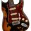 Fender Custom Shop Limited Edition Roasted '61 Stratocaster Super Heavy Relic Aged Black Over 3-Color Sunburst Back View