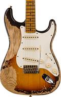 Fender Custom Shop Limited Edition Red Hot Stratocaster Super Heavy Relic Faded Aged Chocolate 3-Color Sunburst