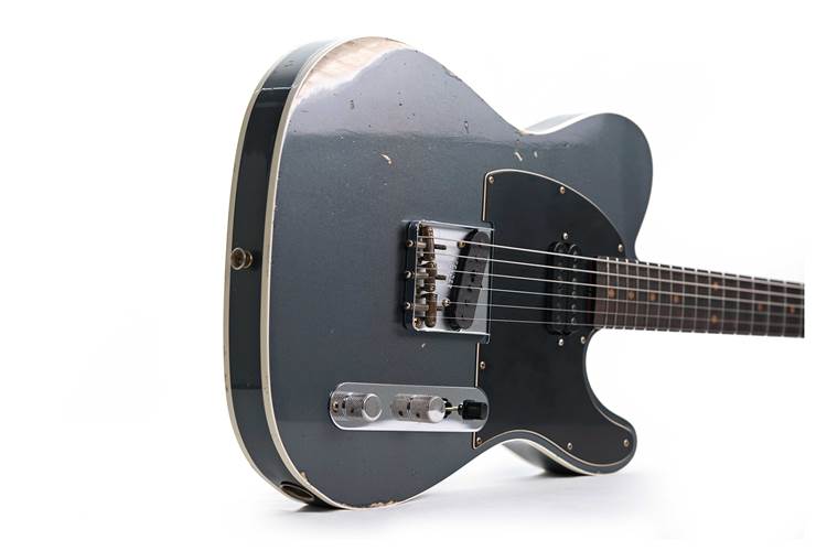 Fender Custom Shop Limited Edition HS Telecaster Custom Relic Aged Charcoal Frost Metallic #CZ585453 Fender Custom Shop Limited Edition HS Telecaster Custom Relic Aged Charcoal Frost Metallic #CZ585453