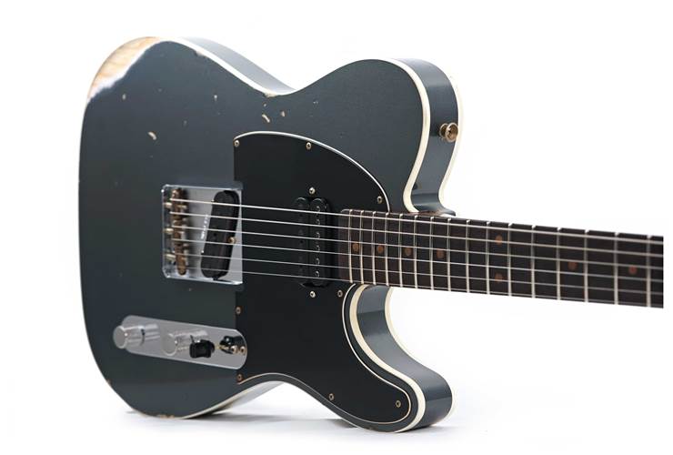 Fender Custom Shop Limited Edition HS Telecaster Custom Relic Aged Charcoal Frost Metallic #CZ585453 Fender Custom Shop Limited Edition HS Telecaster Custom Relic Aged Charcoal Frost Metallic #CZ585453
