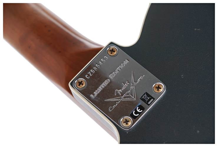 Fender Custom Shop Limited Edition HS Telecaster Custom Relic Aged Charcoal Frost Metallic #CZ585453 Fender Custom Shop Limited Edition HS Telecaster Custom Relic Aged Charcoal Frost Metallic #CZ585453
