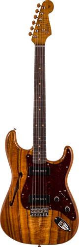 Fender Custom Shop Artisan Dual P90 Koa Stratocaster Aged Natural