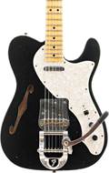 Fender Custom Shop 68 Telecaster Thinline Journeyman Relic Aged Black #CZ562552