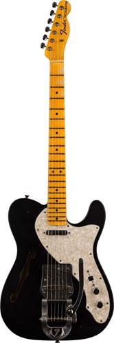 Fender Custom Shop 68 Telecaster Thinline Journeyman Relic Aged Black