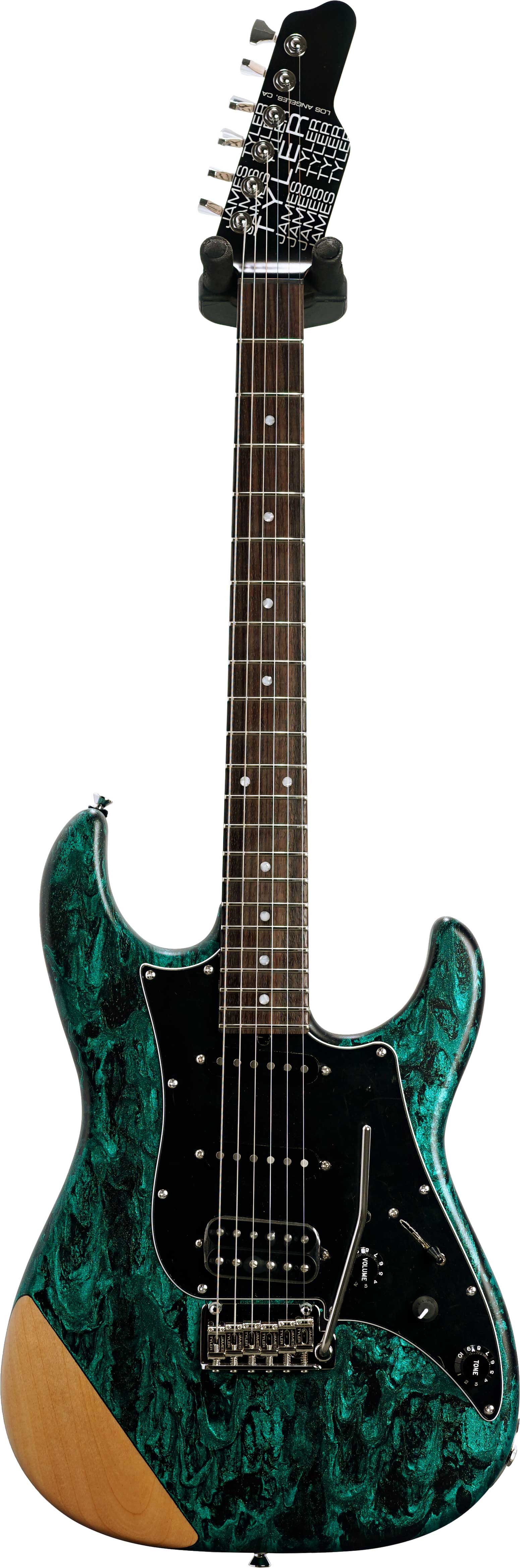 Tyler USA Studio Elite HD Black Shmear with Turquoise Tint Rosewood Fingerboard