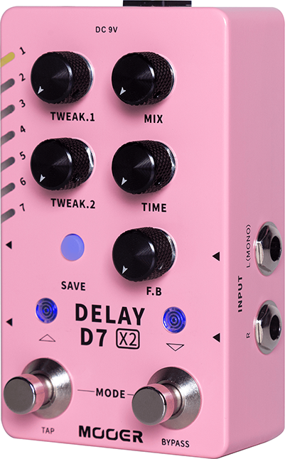 ギター MOOER DELAY D7 X2 Mooer D7 X2 DELAY