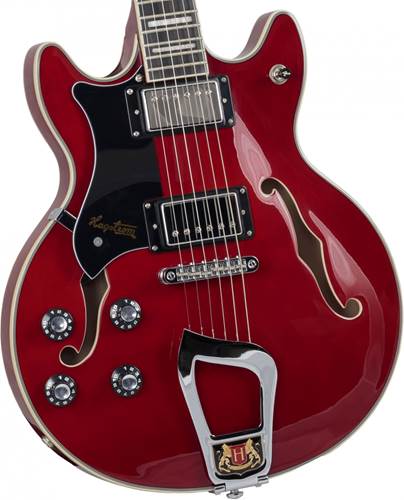 Hagstrom Alvar Wild Cherry Transparent Left Handed Hagstrom Alvar Wild Cherry Transparent Left Handed